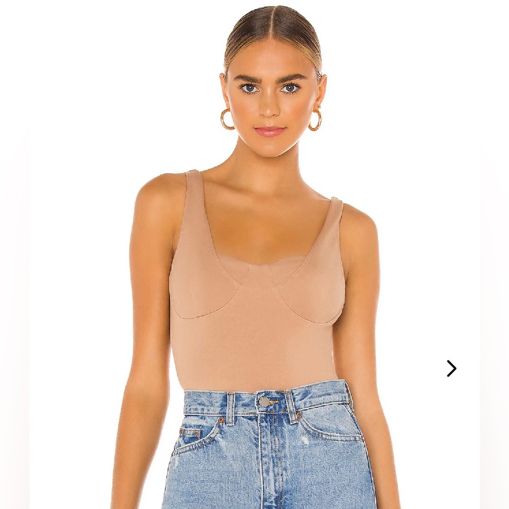 Lovers + Friends Aiden Bodysuit Nude